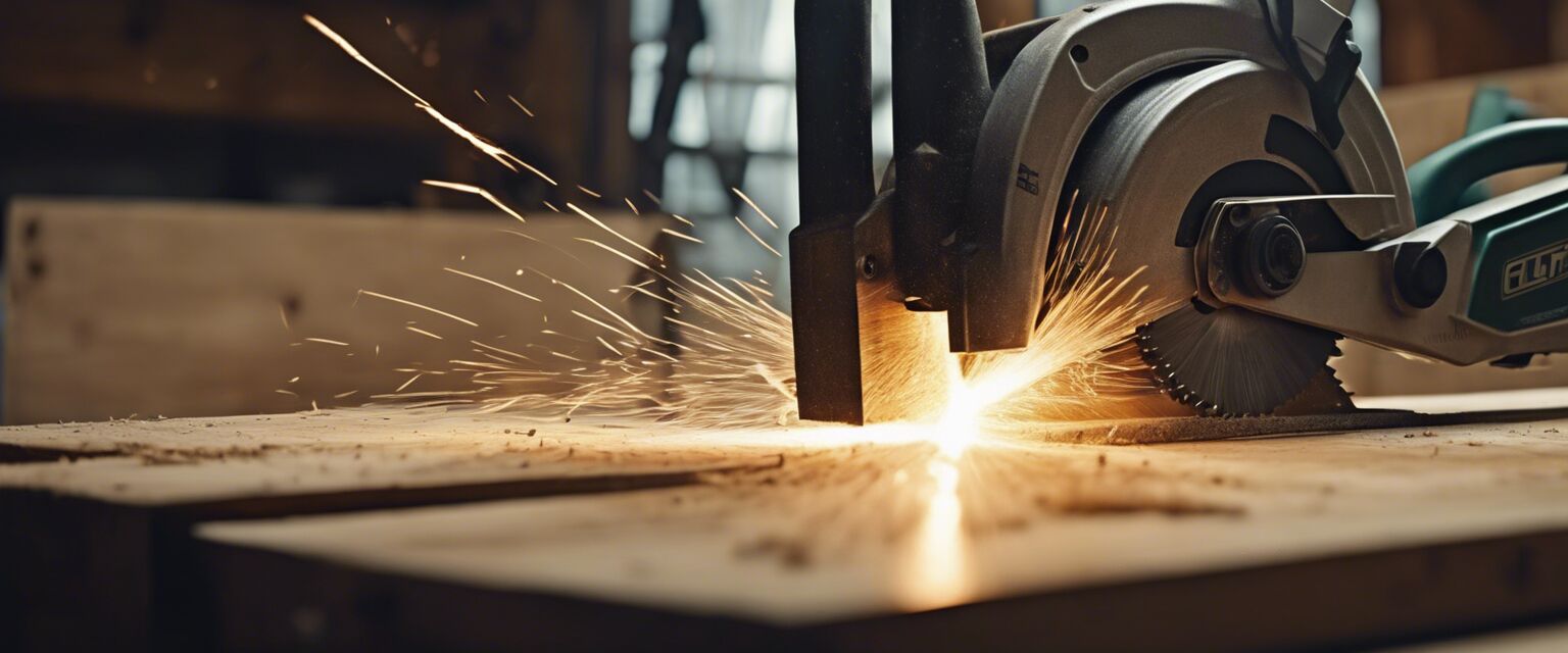 Circular saw in action