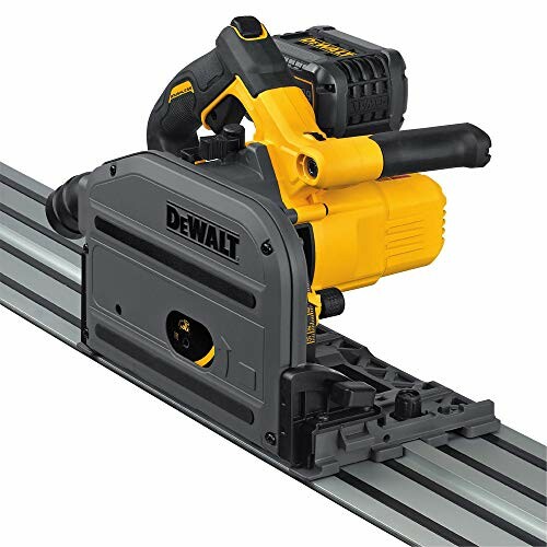 DeWalt plunge saw on guide rail